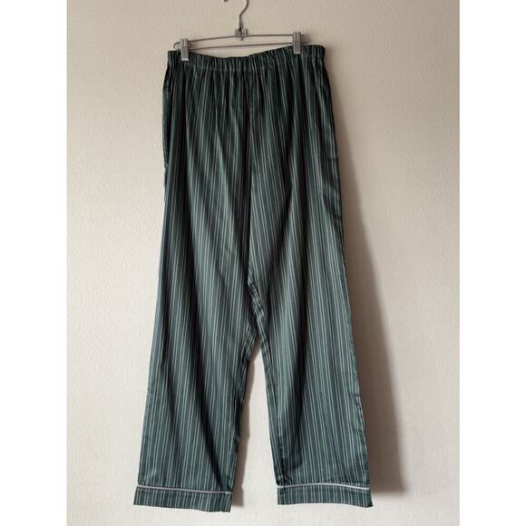 Pottery Barn Teen Harry Potter Pajama Pants Size 29 X 30 Unisex Green Striped - Picture 1 of 5